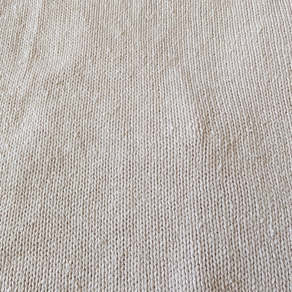 Vintage Crochet Sleeveless Vest Cream Fairy Coastal Grandma Cottage Boho Sz L - Picture 4 of 11